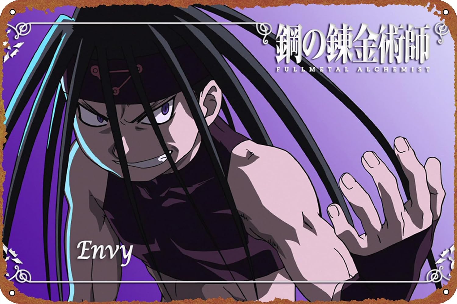 Home Garden Alchemist - Металлическая табличка-постер Envy Fullmetal Alchemist (1