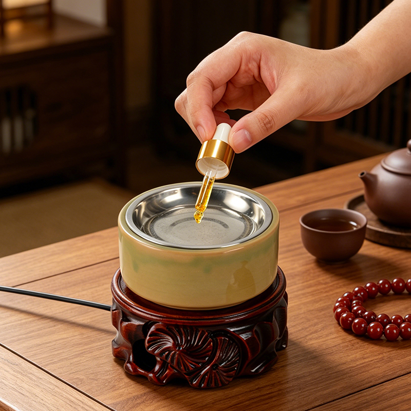 Ceramic Oil Burner - Керамическая электронная лампа-ароматизатор с LED-подсветкой, регулировкой