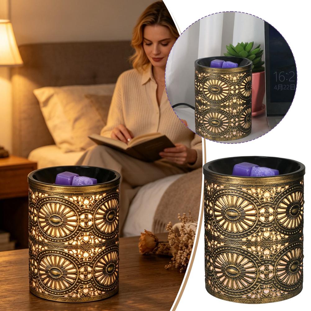 Fragrance In Home - Новый ароматный ночник: золотой геометрический железный