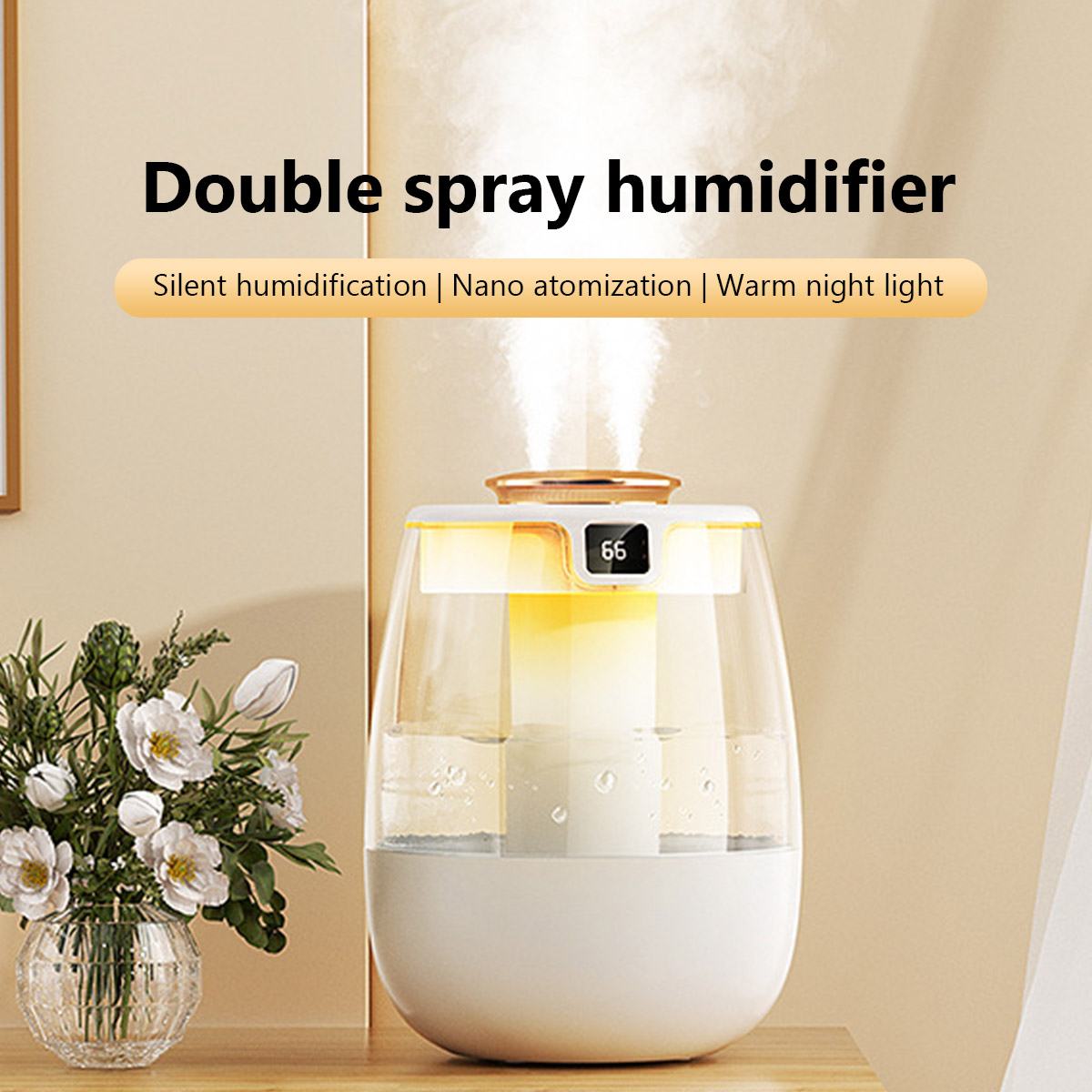 Home Fragrance Mist - Увлажнитель воздуха 1,3 л, двойной распылитель,