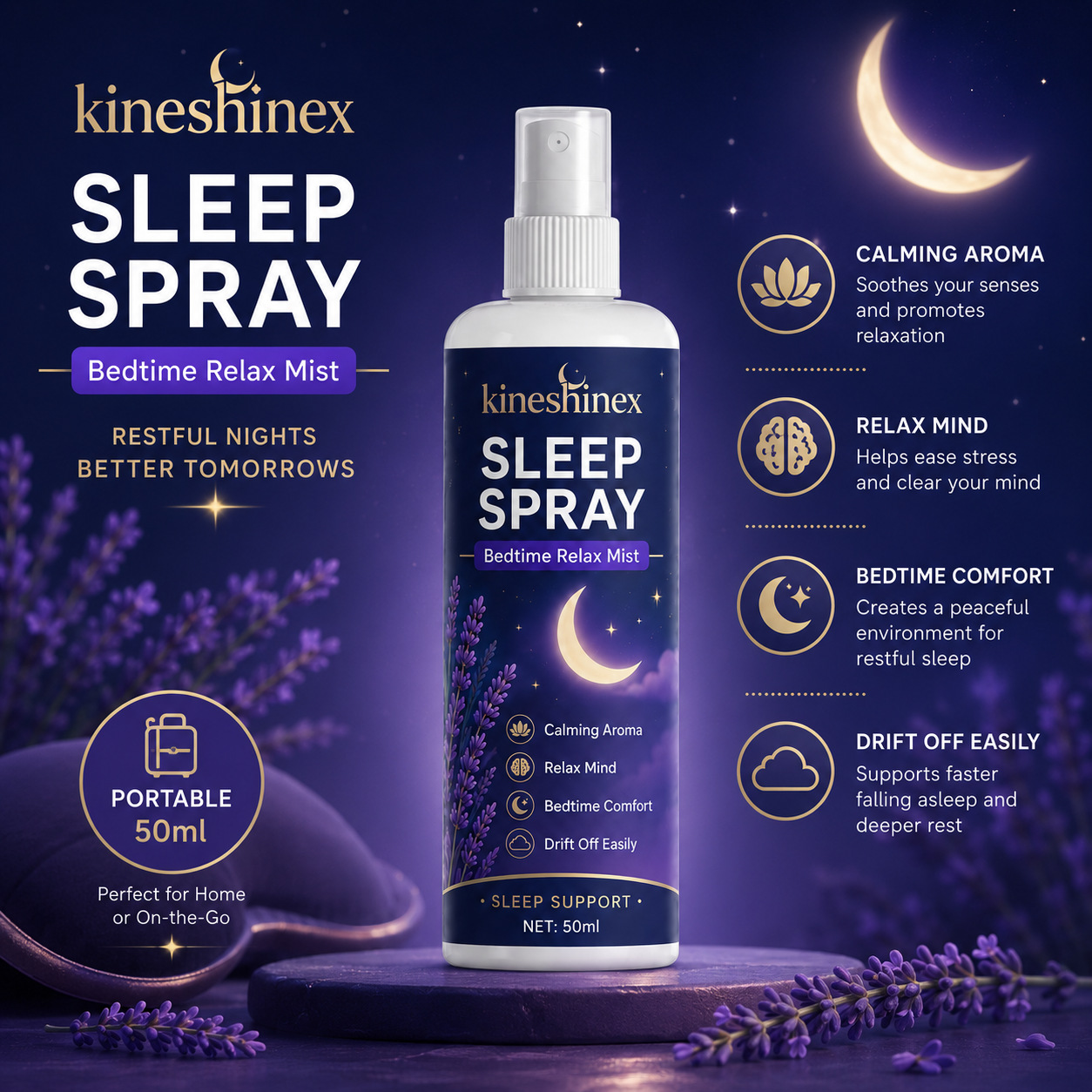 Спрей для сна – расслабляющий  – обзор и цена Lavender Pillow Spray